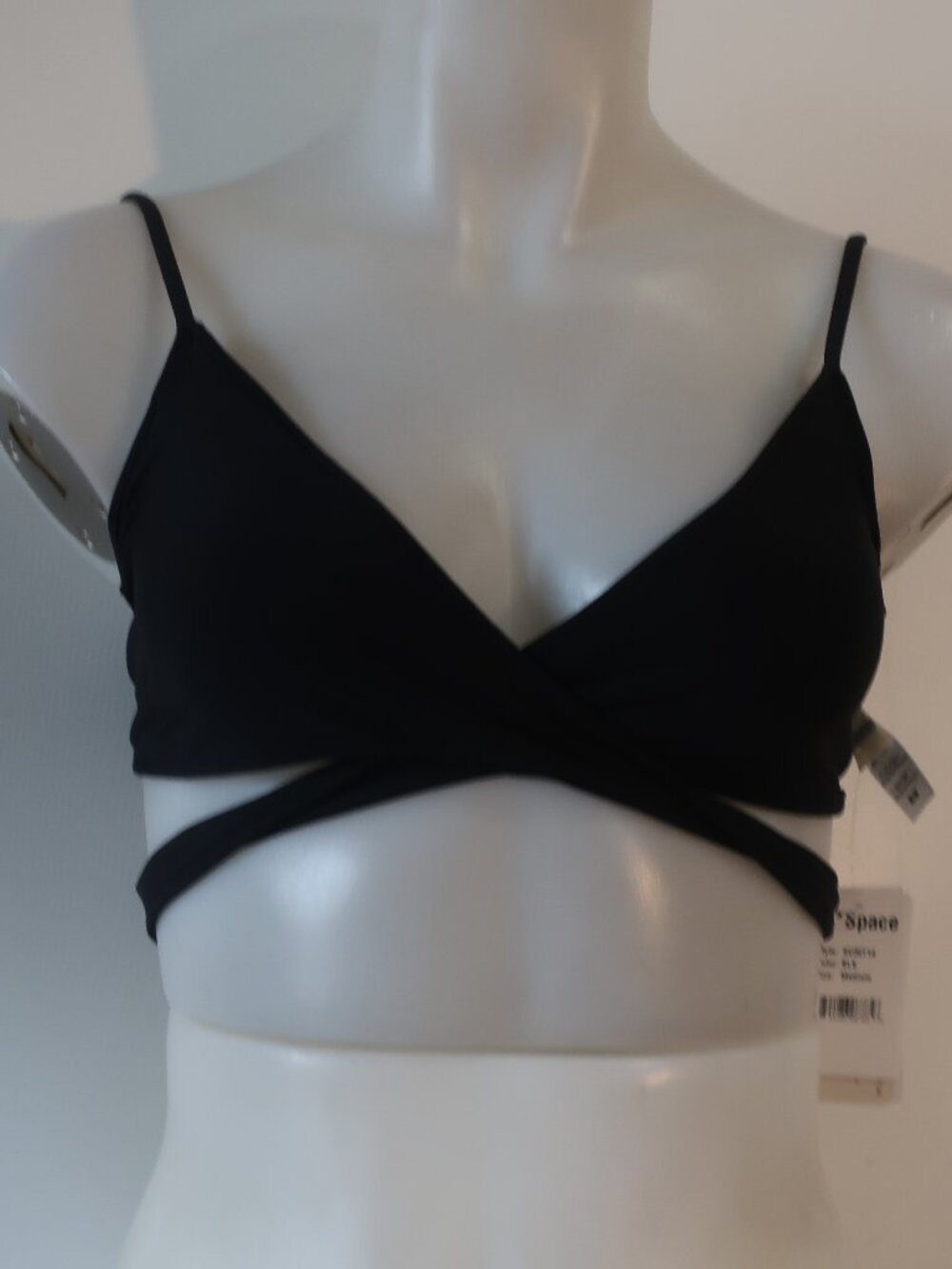 NWT Womens L*Space x Monica Wise Chloe Black (Item- 78) Swimwear Bikini Top M - Picture 3 of 7